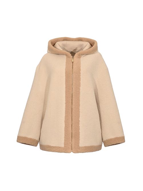 Giaccone effetto montone con logo BLUGIRL | RF5279 E109610110